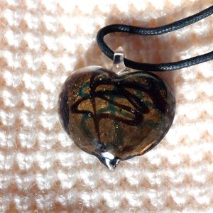 Murano Glass Heart Necklace
